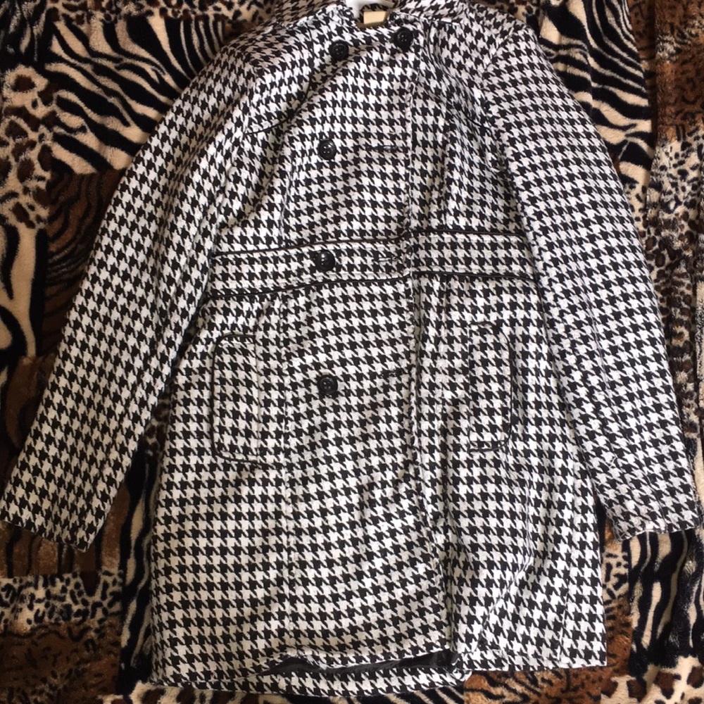 White and Black Rain or winter jacket